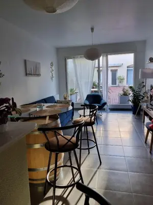 Coin salon dans l'établissement L’EFFERVESCENT
