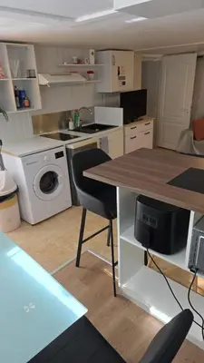 Cuisine ou kitchenette dans l'établissement Magnifique appartement 2p avec piscine partagée