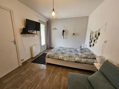 Un ou plusieurs lits dans un hébergement de l'établissement Maisonnette du Relais de Vauchamps