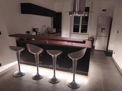 Cuisine ou kitchenette dans l'établissement DS Harmothe