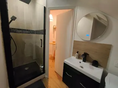 Salle de bains dans l'établissement El Circo Gambetta,sublime suite balnéo hypercentre