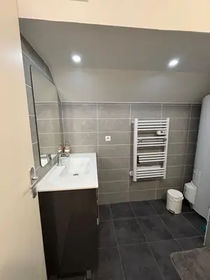 Salle de bains dans l'établissement Appartement spacieux et élégant