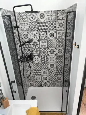 Salle de bains dans l'établissement Studio - Au fond de la cour