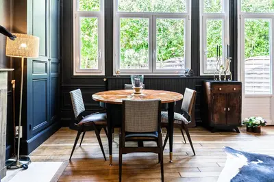 Coin salon dans l'établissement Le Clos maison 3 chambres avec extérieur et parking Epernay centre