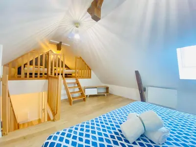Un ou plusieurs lits dans un hébergement de l'établissement Maison Le Clos d'Ardon