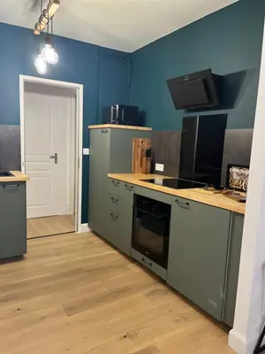 Cuisine ou kitchenette dans l'établissement Appartement moderne en plein centre D'Epernay