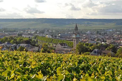 Vue générale sur Oiry ou vue de la ville depuis l'appartement