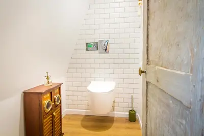 Salle de bains dans l'établissement Jacuzzi® - La petite Romantique - FloBNB