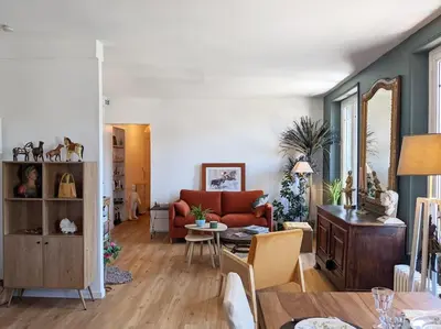 Coin salon dans l'établissement Appartement L'idéal hyper centre-ville