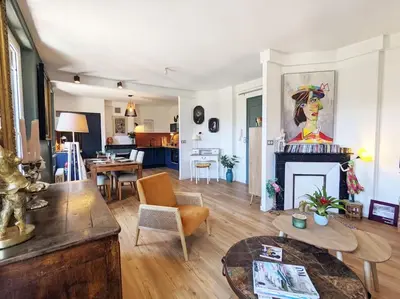Coin salon dans l'établissement Appartement L'idéal hyper centre-ville
