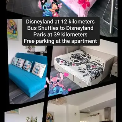 Appartement studio O fil de l'O à 12 kilomètres de Disneyland Paris