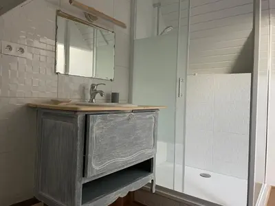Salle de bains dans l'établissement Clos du Bois de Gattigny