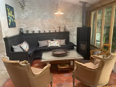 Coin salon dans l'établissement La petite maison