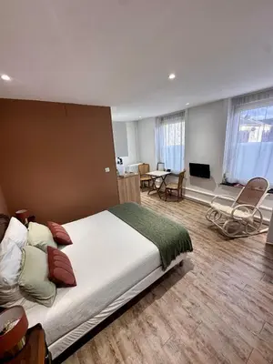 Un ou plusieurs lits dans un hébergement de l'établissement Studio 1 des Remparts à 5 mins de Charleville-Mézières