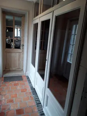 Cuisine ou kitchenette dans l'établissement Vakantiewoning Le Chêne