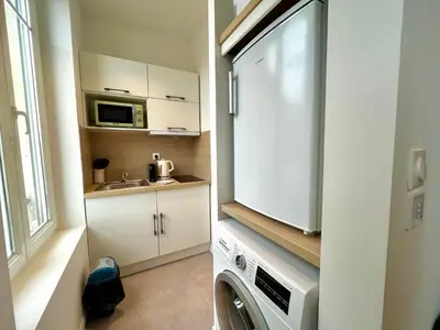 Cuisine ou kitchenette dans l'établissement Suite Clovis 5