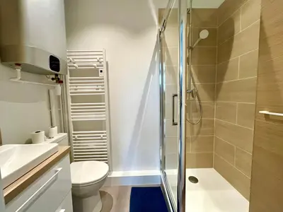 Salle de bains dans l'établissement Suite Clovis 6