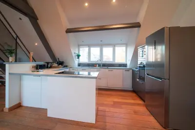 Cuisine ou kitchenette dans l'établissement Villa avec vue panoramique