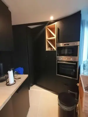 Cuisine ou kitchenette dans l'établissement Le Paul Chandon Centre-ville 4 pers Parking privé 2 places