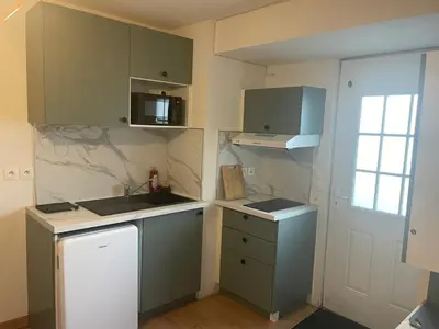 Cuisine ou kitchenette dans l'établissement Appart 500 m centre ville - gare