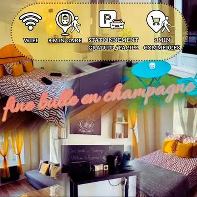 Fine bulle en Champagne - 1 chambre - Terrasse