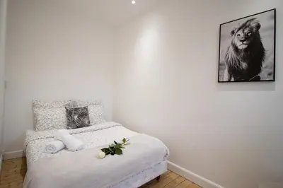 Un ou plusieurs lits dans un hébergement de l'établissement 2 chambres, proche hyper centre