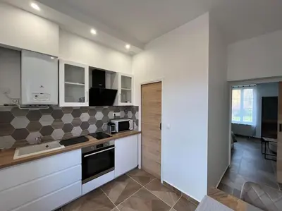 Cuisine ou kitchenette dans l'établissement Studio 54