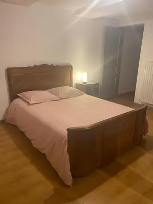 Un ou plusieurs lits dans un hébergement de l'établissement La Chambre d'Angèle Chambres d'hôtes