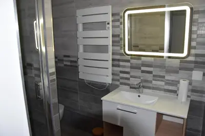 Salle de bains dans l'établissement Gite de Grigny 2