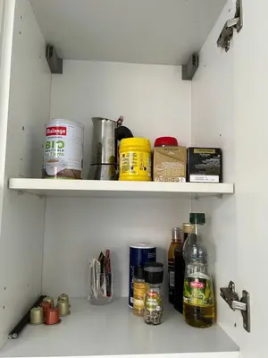 Cuisine ou kitchenette dans l'établissement Le Lys