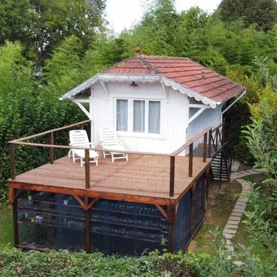 Chalet romantique Terrasse privée Île aux Palmiers
