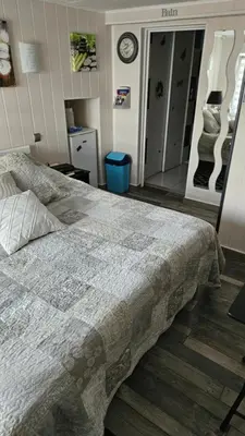 Un ou plusieurs lits dans un hébergement de l'établissement Chez Marie et Daniel