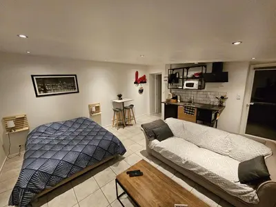 Cuisine ou kitchenette dans l'établissement Cabanon Mairyon