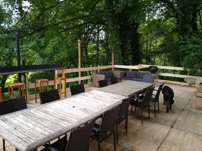 Jardin de l'établissement BenB La Fosse Bleue