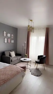 Coin salon dans l'établissement Reims Detente