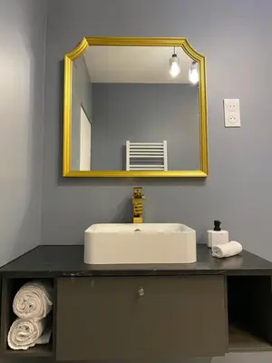 Salle de bains dans l'établissement Reims Detente