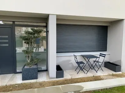 Terrasse ou espace extérieur de l'établissement Maison d architecte avec spa
