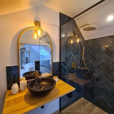 Plan de l'établissement Ô Nuit Claire, superbe longère avec spa.