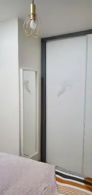 Un ou plusieurs lits dans un hébergement de l'établissement Triangle d'or - Calme et Cosy, Appartement 1 chambre