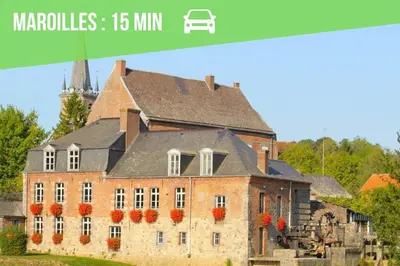 Plan de l'établissement Le petit Château Avesnois - studio pour 1 personne - Cuisine Partagée