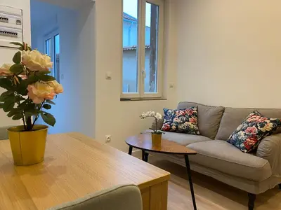 Coin salon dans l'établissement Studio 24m2 avec parking privé - Lycée Roosevelt - Arena - Gare