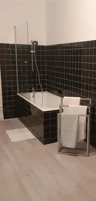 Salle de bains dans l'établissement Bulle d'Ardenne