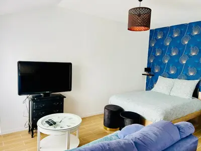 Télévision ou salle de divertissement dans l'établissement Merveilleux T2 en hypercentre