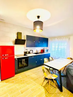 Cuisine ou kitchenette dans l'établissement Merveilleux T2 en hypercentre