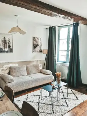 Coin salon dans l'établissement Appartement vue sur château-fort 3 étoiles