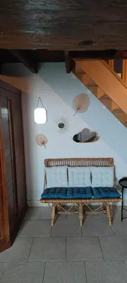 Coin salon dans l'établissement Chambre d'hôtes Bien-être
