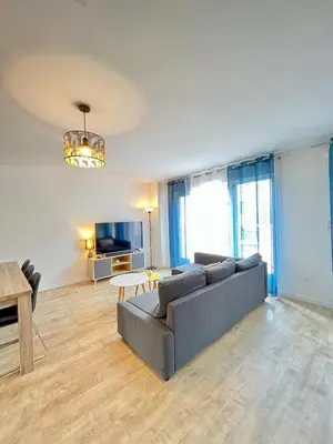 Coin salon dans l'établissement Amsterdam - Bel appartement