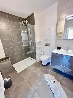 Salle de bains dans l'établissement Amsterdam - Bel appartement