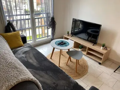 Télévision ou salle de divertissement dans l'établissement Appartement Avenue de Champagne