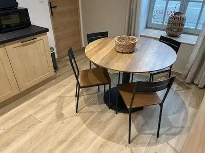 Cuisine ou kitchenette dans l'établissement Gite du Pavillon